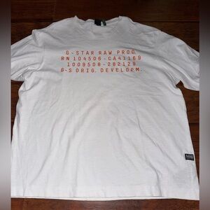 G-Star White T-Shirt for Men